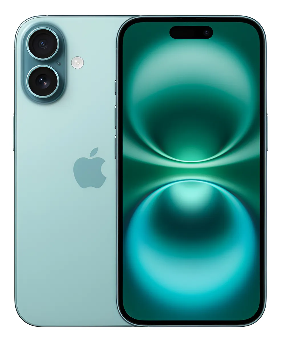 Apple iPhone 16 (128 GB) - Verde-acinzentado - Distribuidor Autorizado Loja oficial Apple