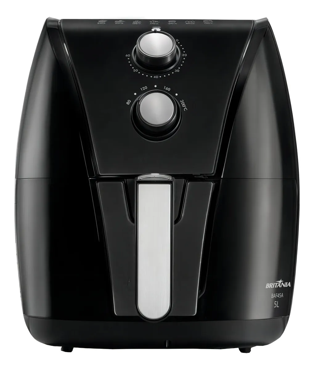 Fritadeira Air Fryer Britânia Baf45a 5l 1500w Cor Preto