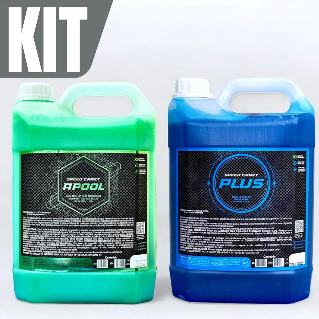 Kit Shampoo Automotivo Cera Carnauba + Pretinho Brilhoso 5l