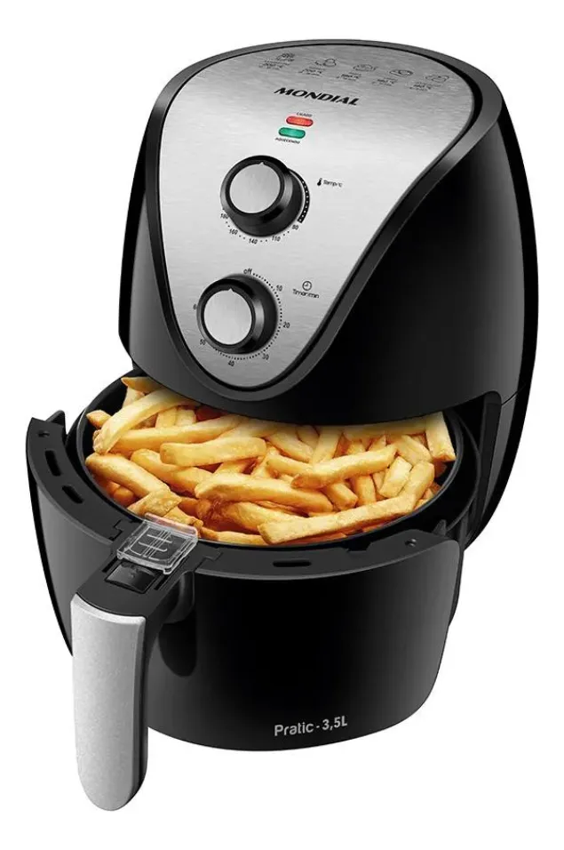 Mondial AF-30-I fritadeira elétrica air fryer sem óleo 3,5L cor preto e inoxMondial AF-30-I fritadeira elétrica air fryer sem óleo 3,5L cor preto e inox clip-icon Mondial AF-30-I fritadeira elétrica air fryer sem óleo 3,5L cor preto e inox Mondial AF-30-I